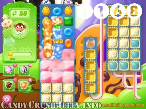 Candy Crush Jelly Saga : Level 1168 – Videos, Cheats, Tips and Tricks