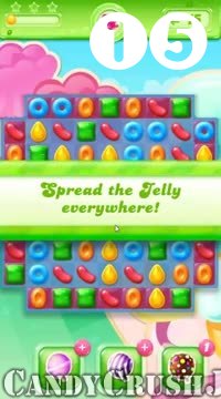 Candy Crush Jelly Saga : Level 15 – Videos, Cheats, Tips and Tricks