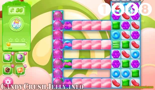 Candy Crush Jelly Saga : Level 1668 – Videos, Cheats, Tips and Tricks
