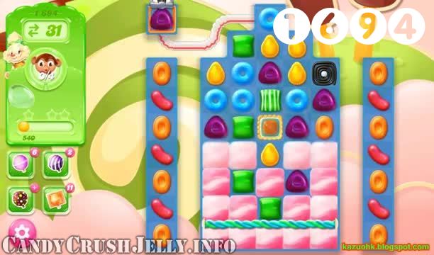 Candy Crush Jelly Saga : Level 1694 – Videos, Cheats, Tips and Tricks