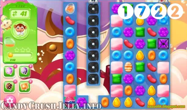 Candy Crush Jelly Saga : Level 1722 – Videos, Cheats, Tips and Tricks