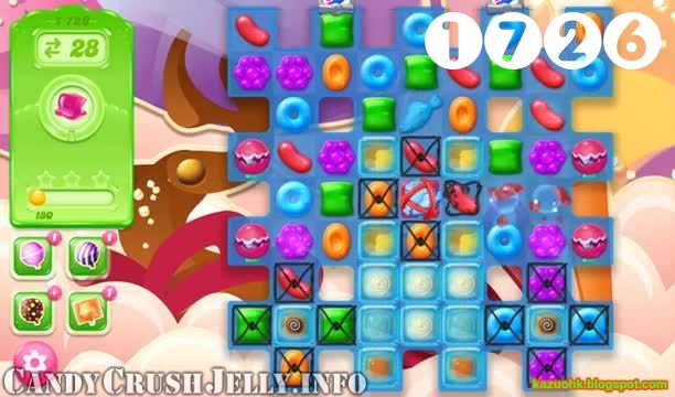 Candy Crush Jelly Saga : Level 1726 – Videos, Cheats, Tips and Tricks
