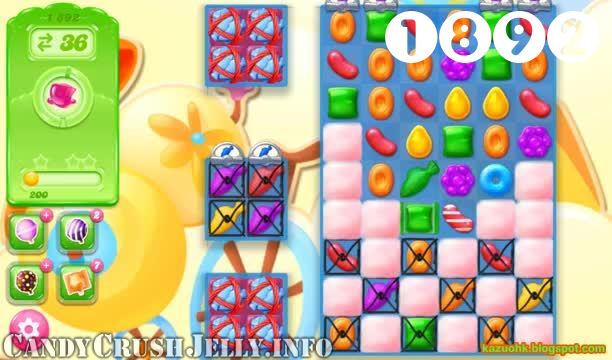 Candy Crush Jelly Saga : Level 1892 – Videos, Cheats, Tips and Tricks
