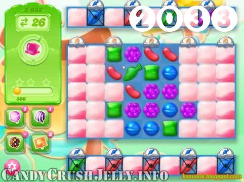 Candy Crush Jelly Saga : Level 2033 – Videos, Cheats, Tips and Tricks