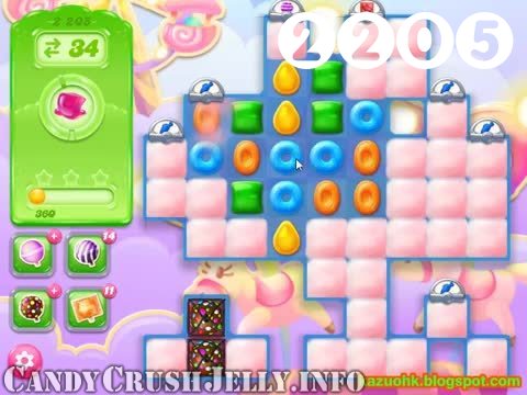 Candy Crush Jelly Saga : Level 2205 – Videos, Cheats, Tips and Tricks