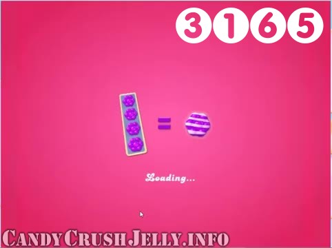 Candy Crush Jelly Saga : Level 3165 – Videos, Cheats, Tips and Tricks