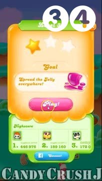 Candy Crush Jelly Saga : Level 34 – Videos, Cheats, Tips and Tricks