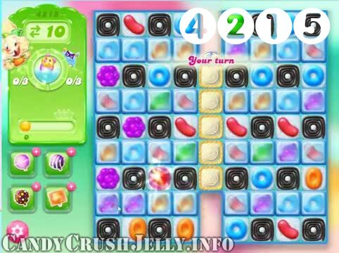 Candy Crush Jelly Saga : Level 4215 – Videos, Cheats, Tips and Tricks