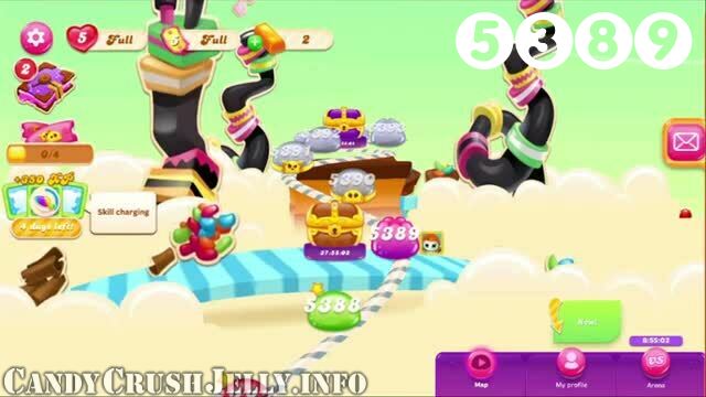 Candy Crush Jelly Saga : Level 5389 – Videos, Cheats, Tips and Tricks