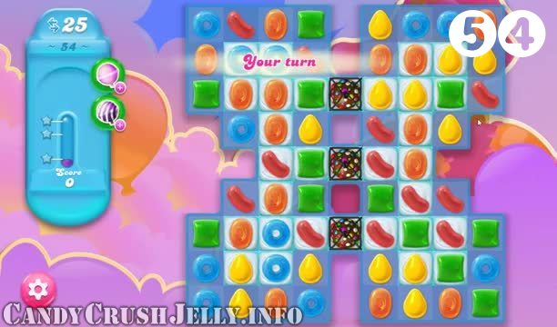 Candy Crush Jelly Saga : Level 54 – Videos, Cheats, Tips and Tricks