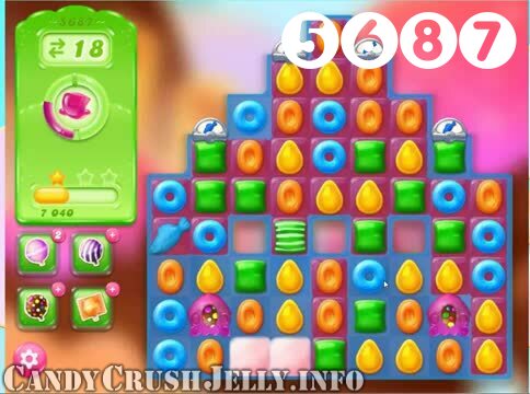 Candy Crush Jelly Saga : Level 5687 – Videos, Cheats, Tips and Tricks