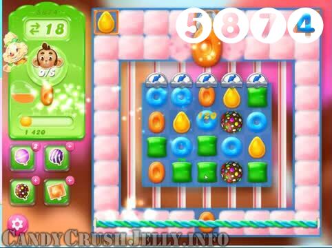 Candy Crush Jelly Saga : Level 5874 – Videos, Cheats, Tips and Tricks
