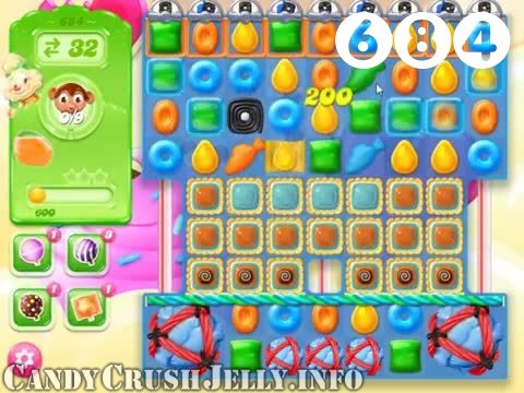 Candy Crush Jelly Saga : Level 684 – Videos, Cheats, Tips and Tricks