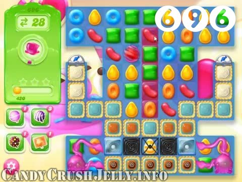 Candy Crush Jelly Saga : Level 696 – Videos, Cheats, Tips and Tricks