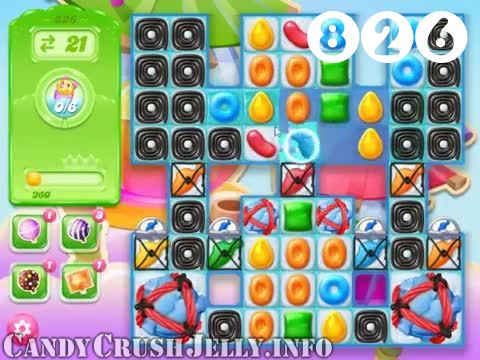 Candy Crush Jelly Saga : Level 826 – Videos, Cheats, Tips and Tricks