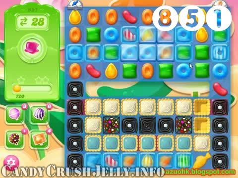 Candy Crush Jelly Saga : Level 851 – Videos, Cheats, Tips and Tricks